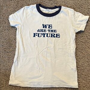 Navy and White Kids Graphic Tee